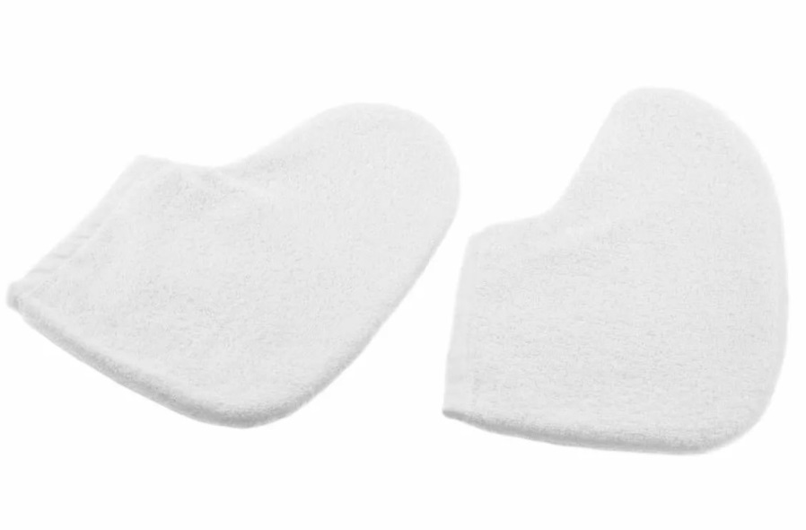 Махровые носки для парафинотерапии Белые, 1 пара