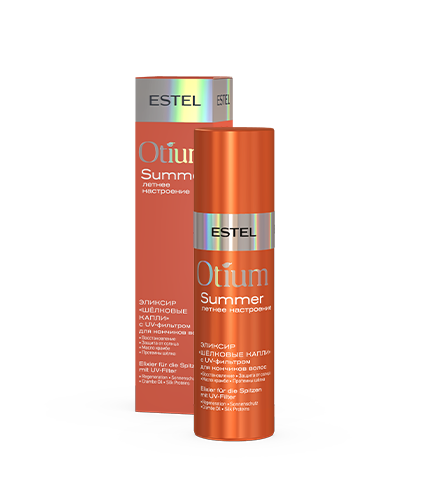 ESTEL OTIUM SUMMER Эликсир «Шёлковые капли» с UV-фильтром для кончиков волос, 100мл