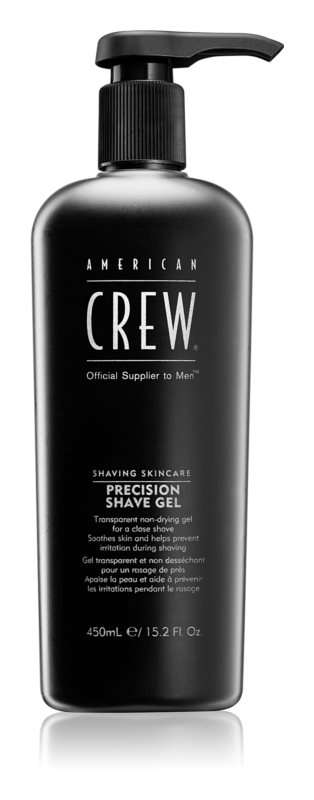 American Crew Гель для бритья Непенящийся прозрачный и освежающий Precision Shave Gel, 450мл