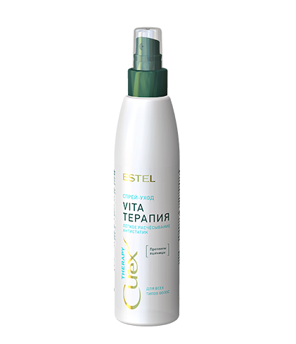 ESTEL CUREX Vita-Therapy Спрей-уход Облегчение расчесывания антистатик для всех типов волос, 200мл