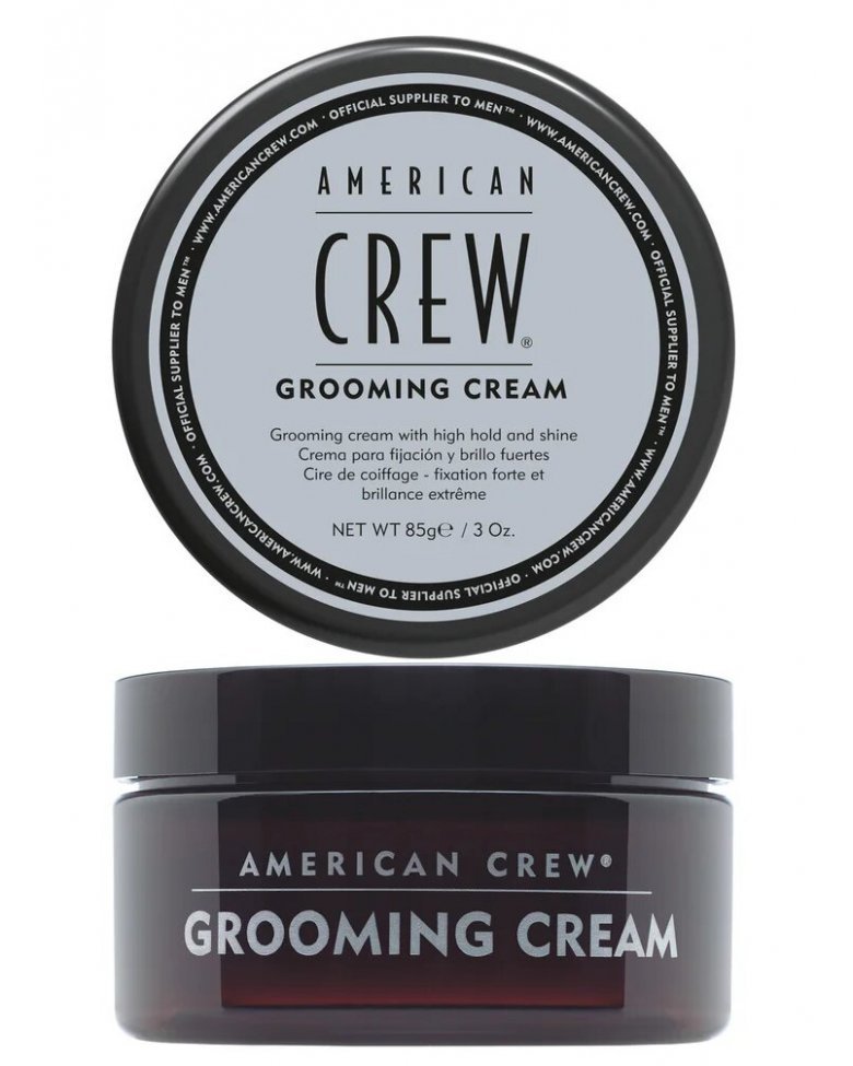 American Crew Крем с сильной фиксацией и высоким уровнем блеска для волос и усов Grooming Cream, 85мл