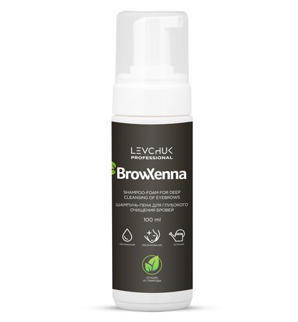 BrowXenna® Шампунь-пена для глубокого очищения бровей, 100мл