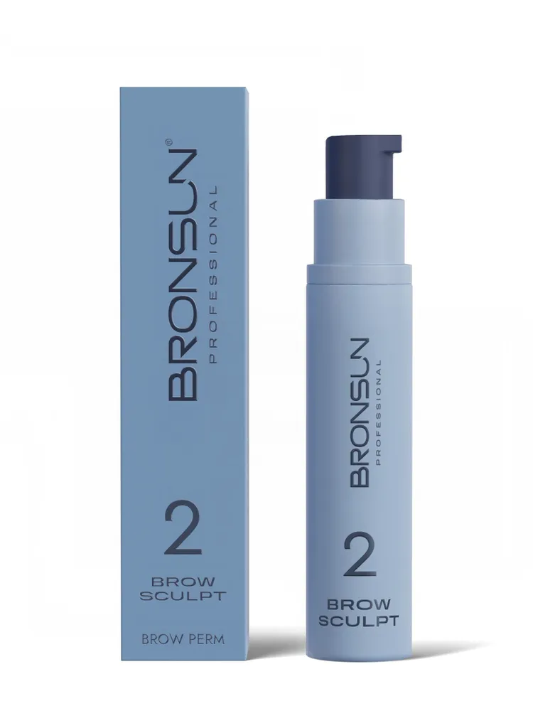 BRONSUN Состав #2 для долговременной укладки BROW SCULPT, 10 мл