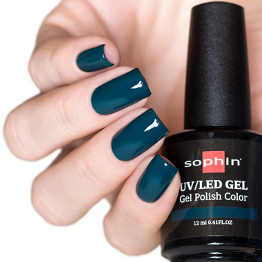 Sophin Гель-лак №736 Dark Emerald UV/LED, 12мл