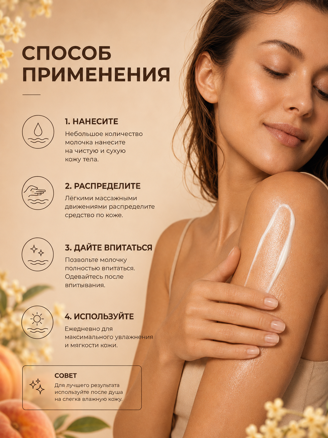 Manita Professional Молочко для тела OSMANTHUS,SWEET PEACH 200 мл