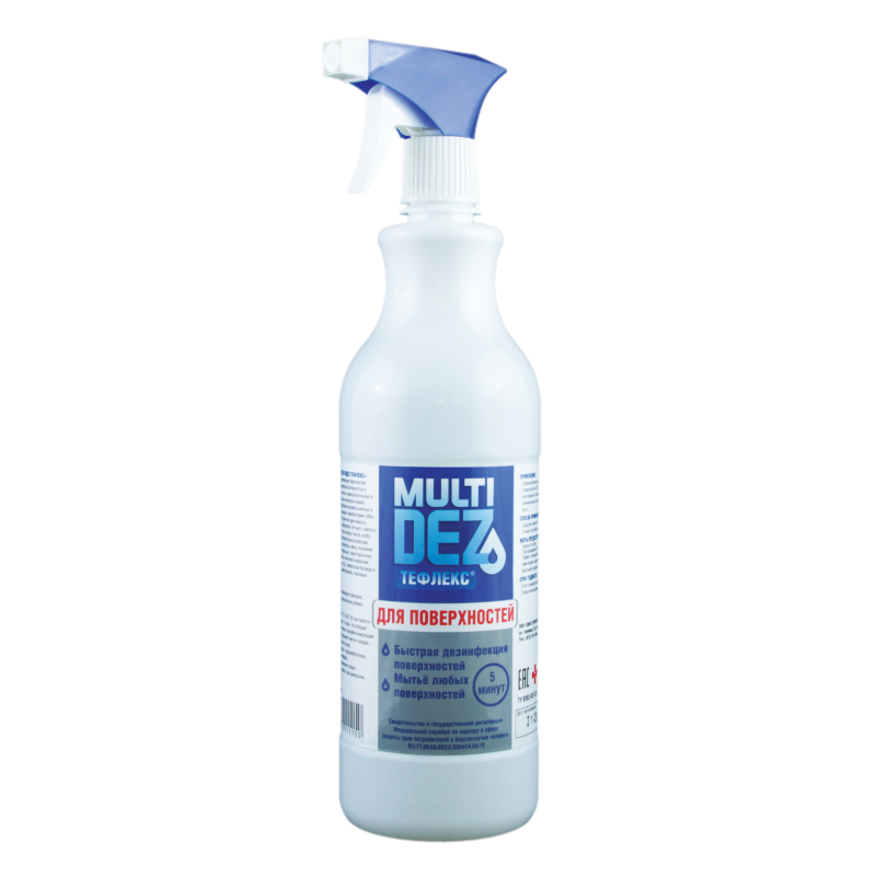 МультиДез-Тефлекс для дезинфекции и мытья поверхностей, Триггер, 1л