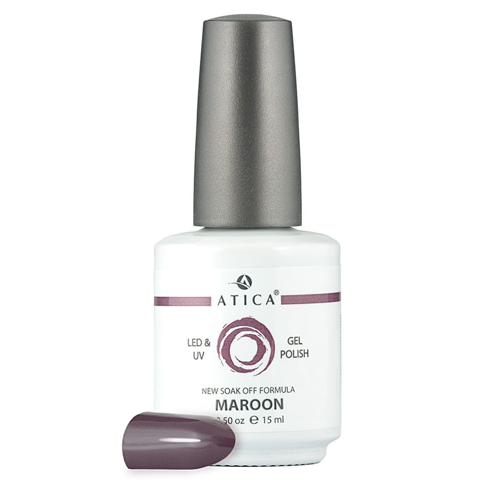 Atica Гель-лак Maroon 18GPM, 7.5мл