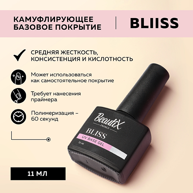 Beautix Камуфлирующая база Bliss, 11мл