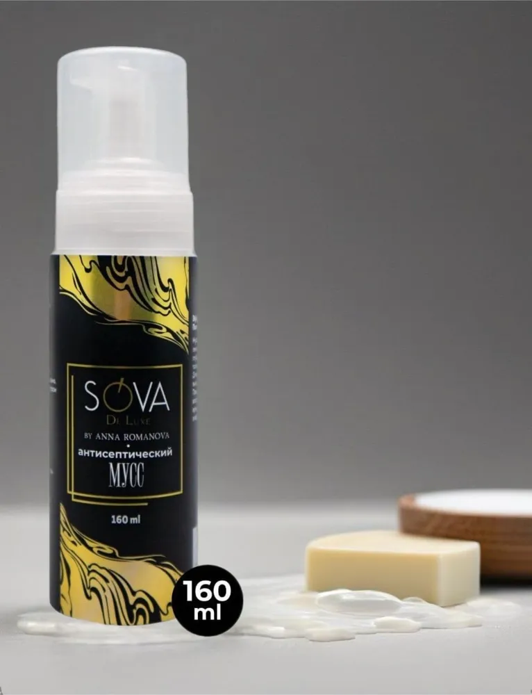 Sova De Luxe Антисептический мусс, 160мл