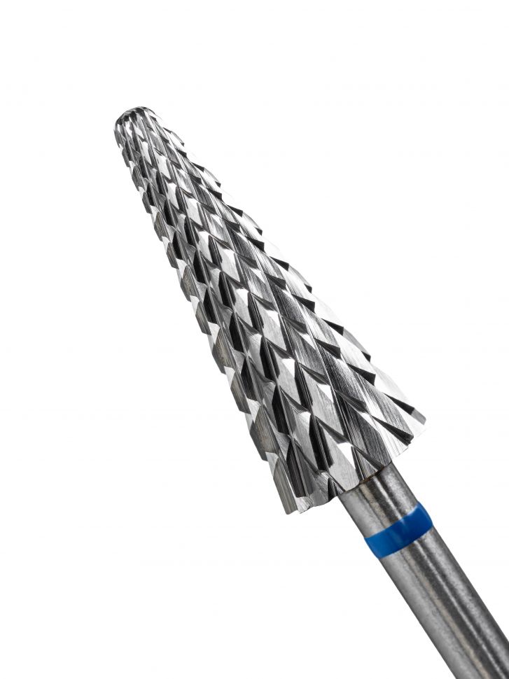 Фреза ТВС Конус (Ёлка) синяя d 6,0 мм ФКДЕ 60-С L15, Manita Professional