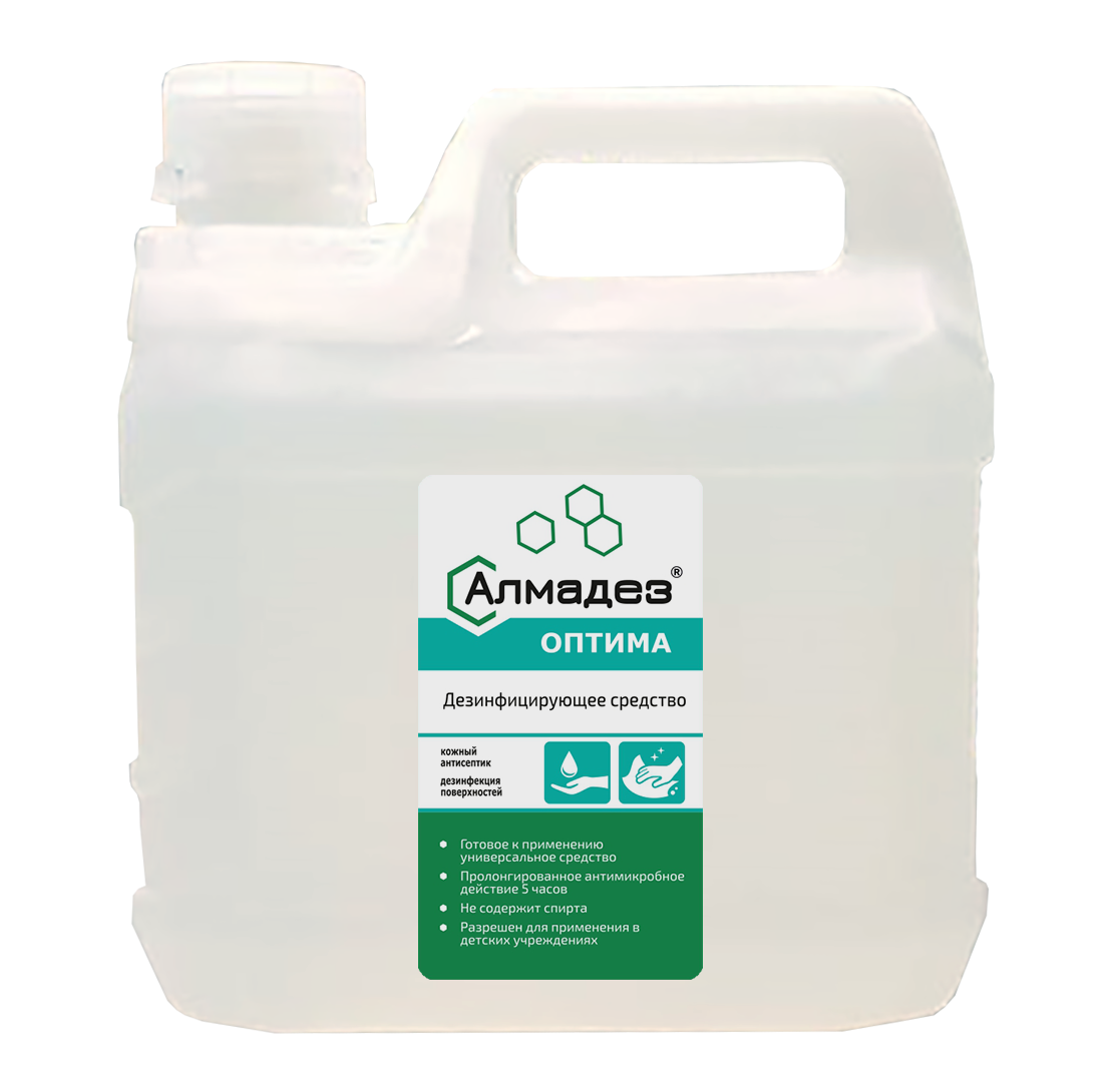 «Алмадез-оптима» кожный антисептик и дезинфекция поверхностей, 3 л.