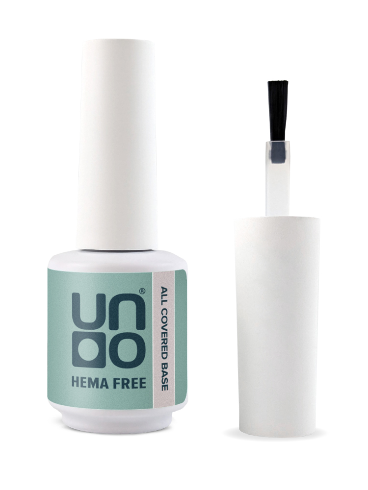 UNO, HEMA FREE, Гель-лак базовый All Covered Base Gel, 10 г Milky