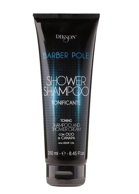 Dikson BARBER POLE Шампунь + гель для душа с конопляным маслом 250 млDIKSON BARBER POLE Шампунь + гель для душа с конопляным маслом 250 мл
