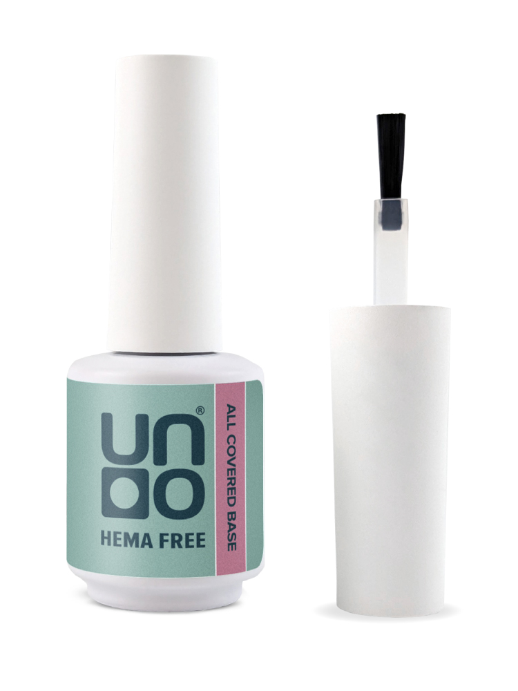 UNO, HEMA FREE, Гель-лак базовый All Covered Base Gel, 10 г Bubblegum