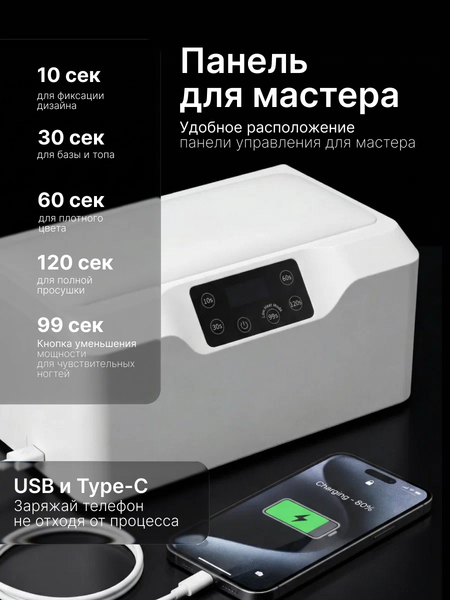 Manita professional Лампа LED/UV 320W Белая