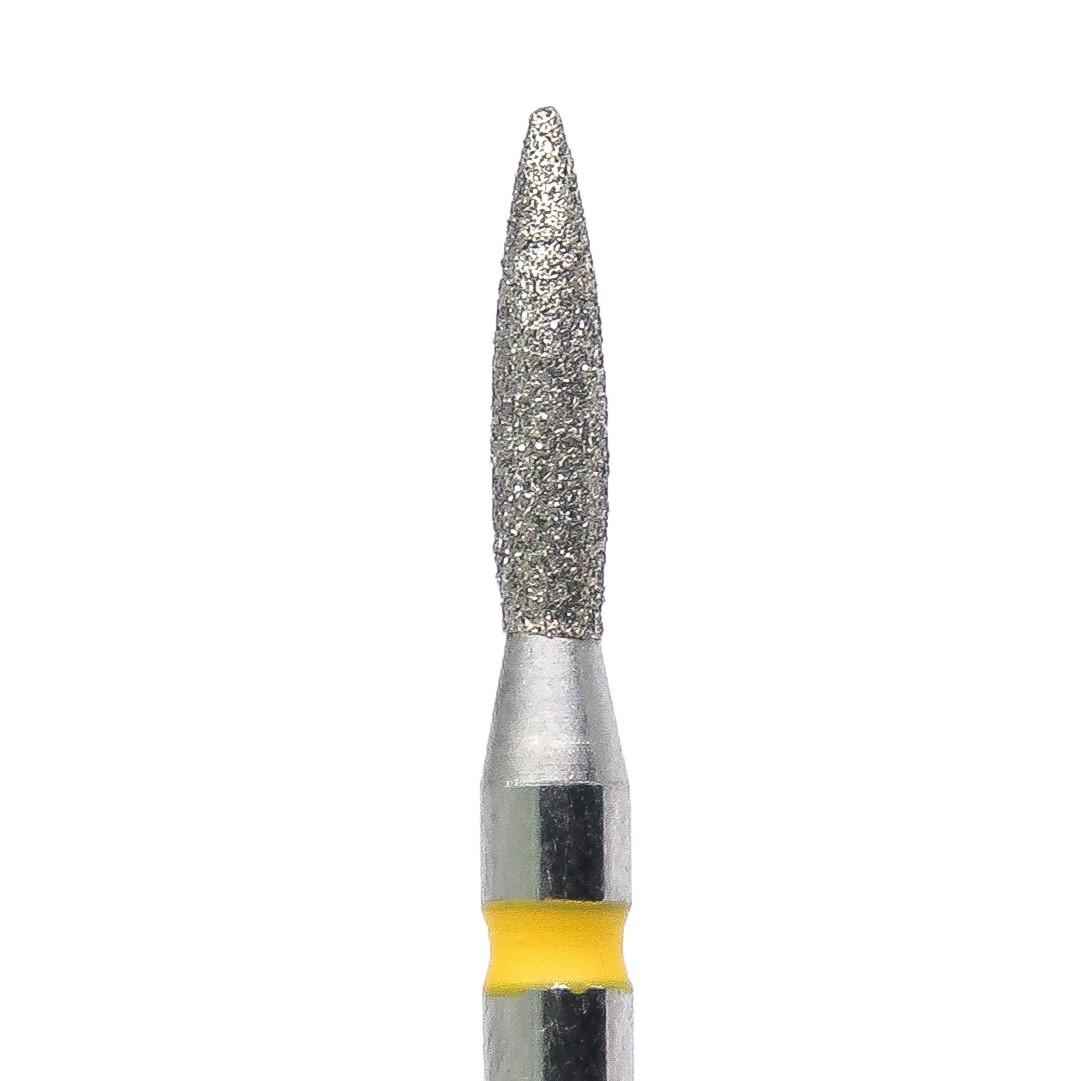 Алмазная насадка «Пламя 1,8 мм» Желтая КМИЗ