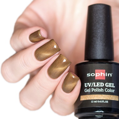 Sophin Гель-лак №711 Cat Eye Gold UV/LED, 12мл