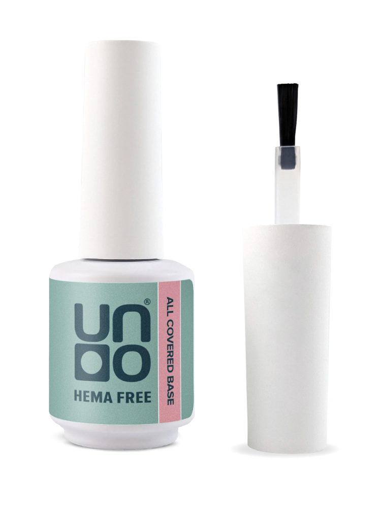 UNO, HEMA FREE, Гель-лак базовый All Covered Base Gel, 10 г Blush