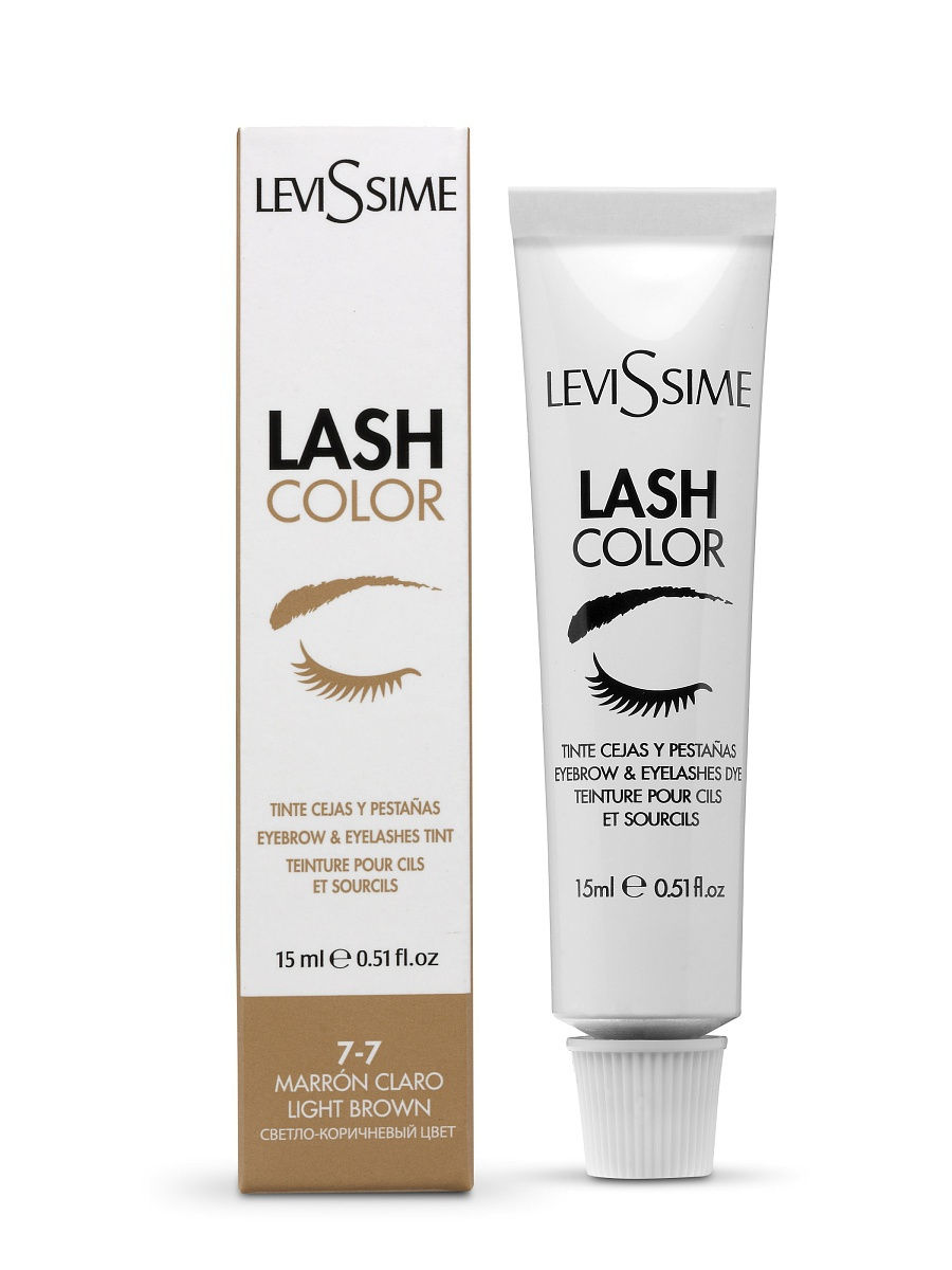 LeviSsime Краска для бровей и ресниц Светло-коричневая № 7-7, 15мл