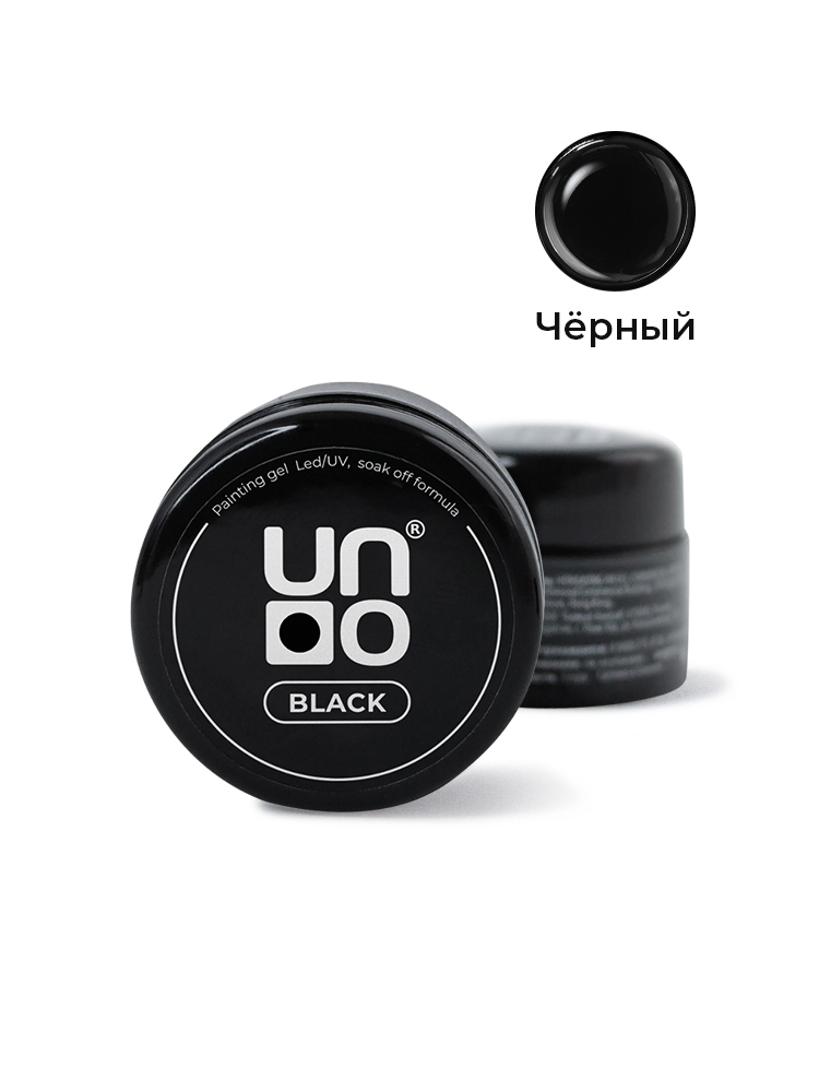 UNO Гель-краска №002 Black — «Черная»