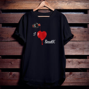 Beautix Фирменная футболка “I love Beautix” Черная