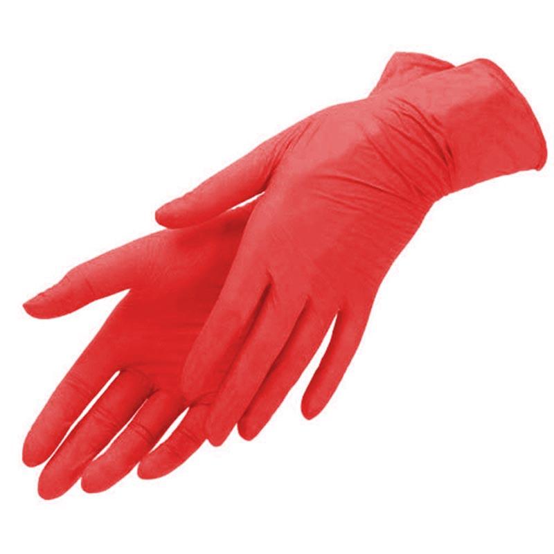 Wally Plastic Перчатки Винило-нитриловые Красные размер - S - 100шт