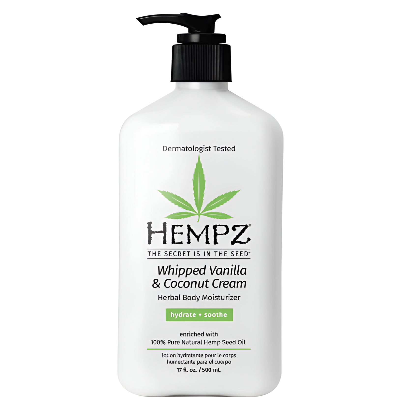Hempz Молочко для тела Взбитые Ванильно-кокосовые сливки Whipped Vanilla & Coconut Cream, 500 мл 