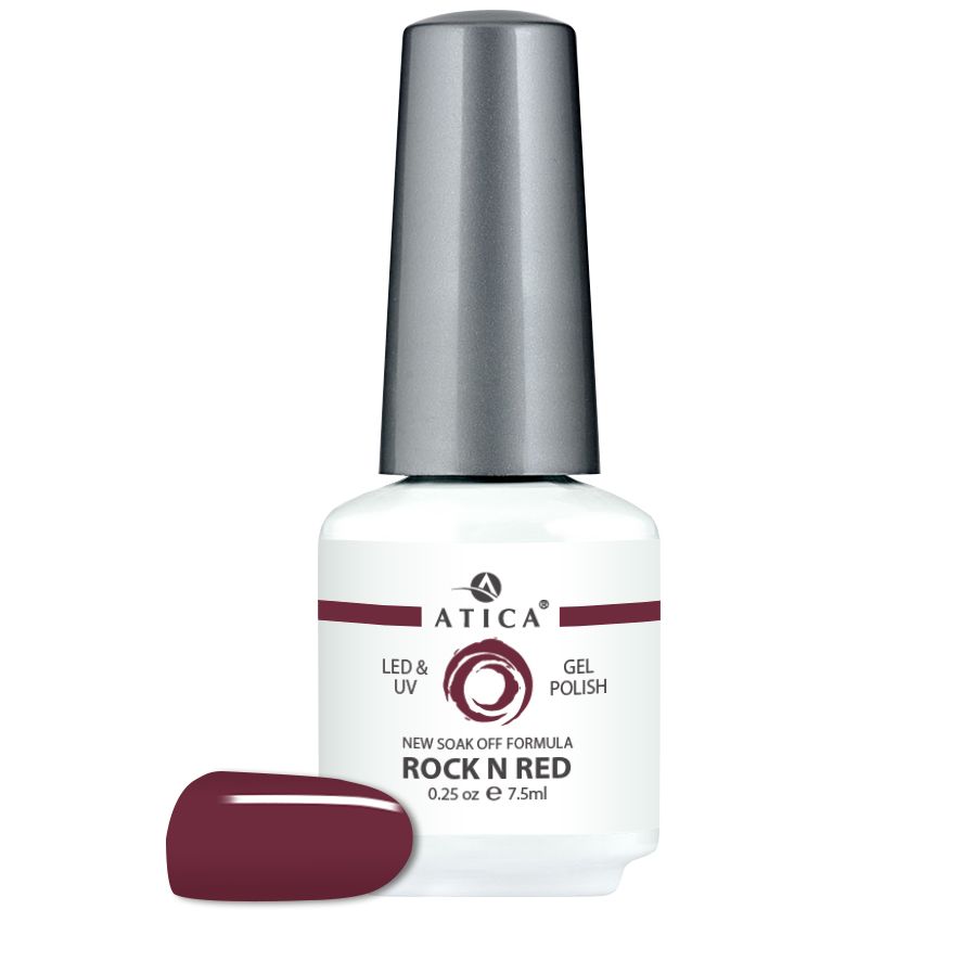 Atica Гель-лак Rock n Red 72GPM, 7.5мл
