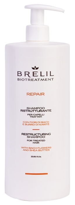 Brelil BIOTREATMENT REPAIR Шампунь восстанавливающий "Жизнь волос", 1000мл