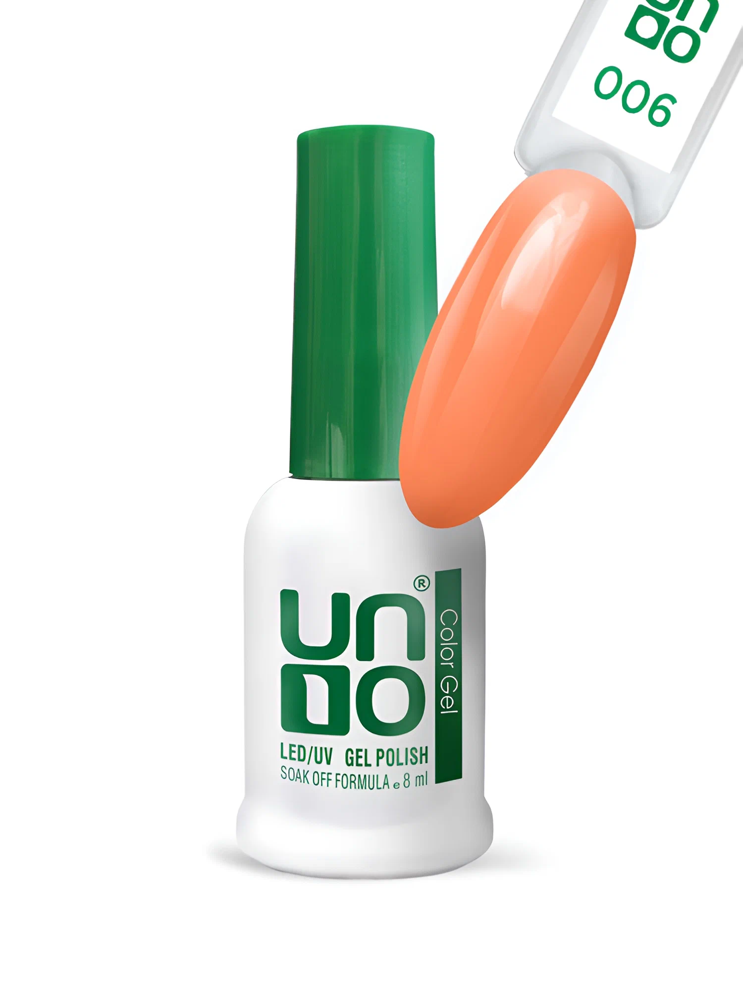 UNO Гель–лак №006 Neon coral — «Неоновый корал», 8мл