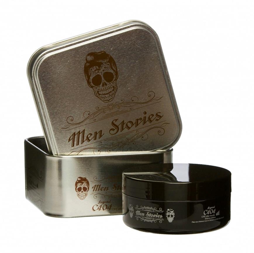 Men Stories Воск С 404 с эффектом мокрых волос Wet look effect wax 150мл METAL