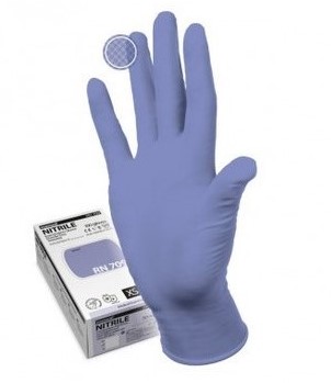 Перчатки MANUAL RN-709-S NITRILE нитриловые неопудренные Сиреневый