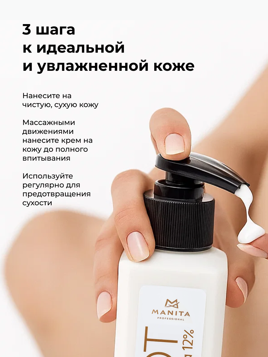Manita Professional Крем для ног с мочевиной 12%, 250 мл