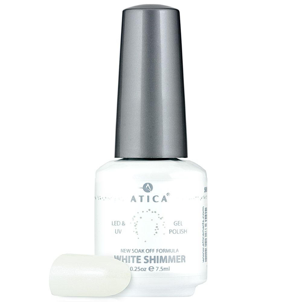 Atica Гель-лак White Shimmer 174GPM, 7.5мл