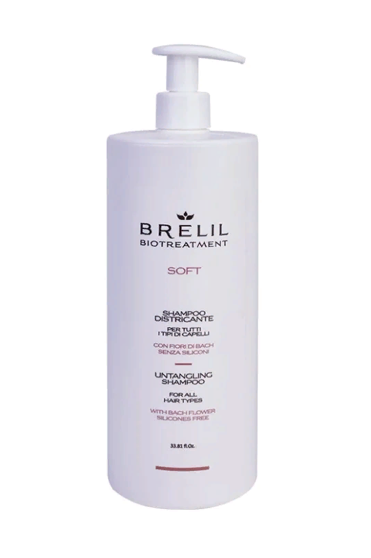 Brelil BIOTREATMENT SOFT Untangling Shampoo Шампунь для непослушных волос, 1000мл