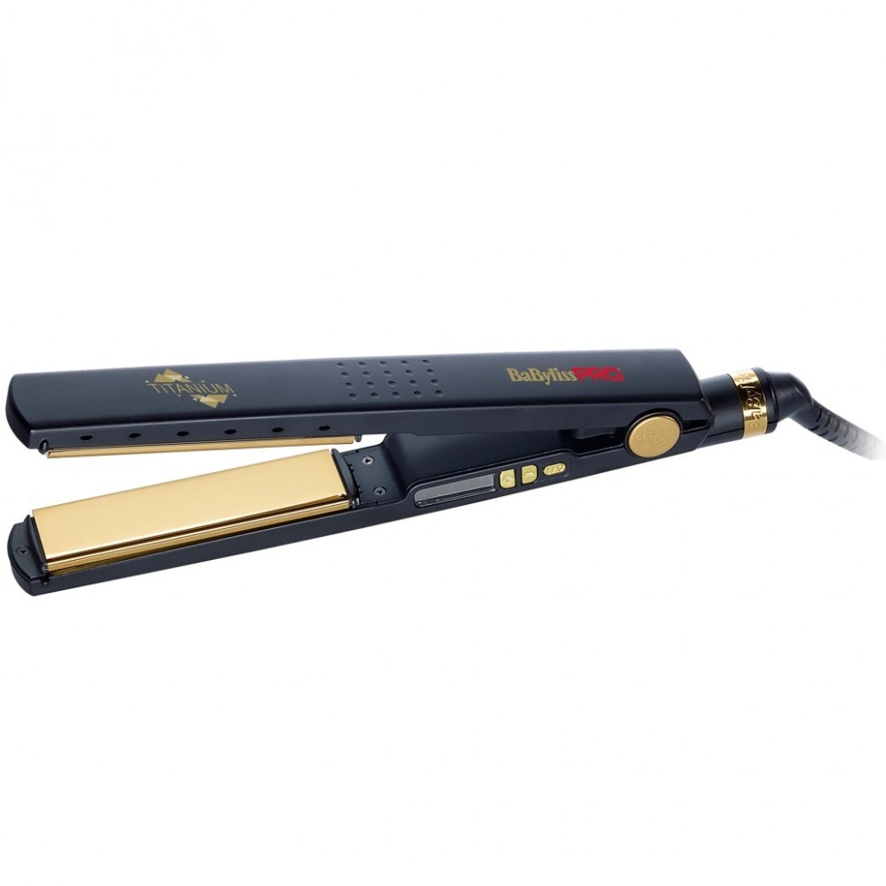 BaByliss BAB3091BKTE Щипцы-выпрямители с титановым покрытием Titanium Ionic черные