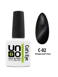 UNO Гель–лак Cat's eye - 02 Кошачий глаз, 10мл UNO Гель–лак Cat's eye - 02 Кошачий глаз, 10мл