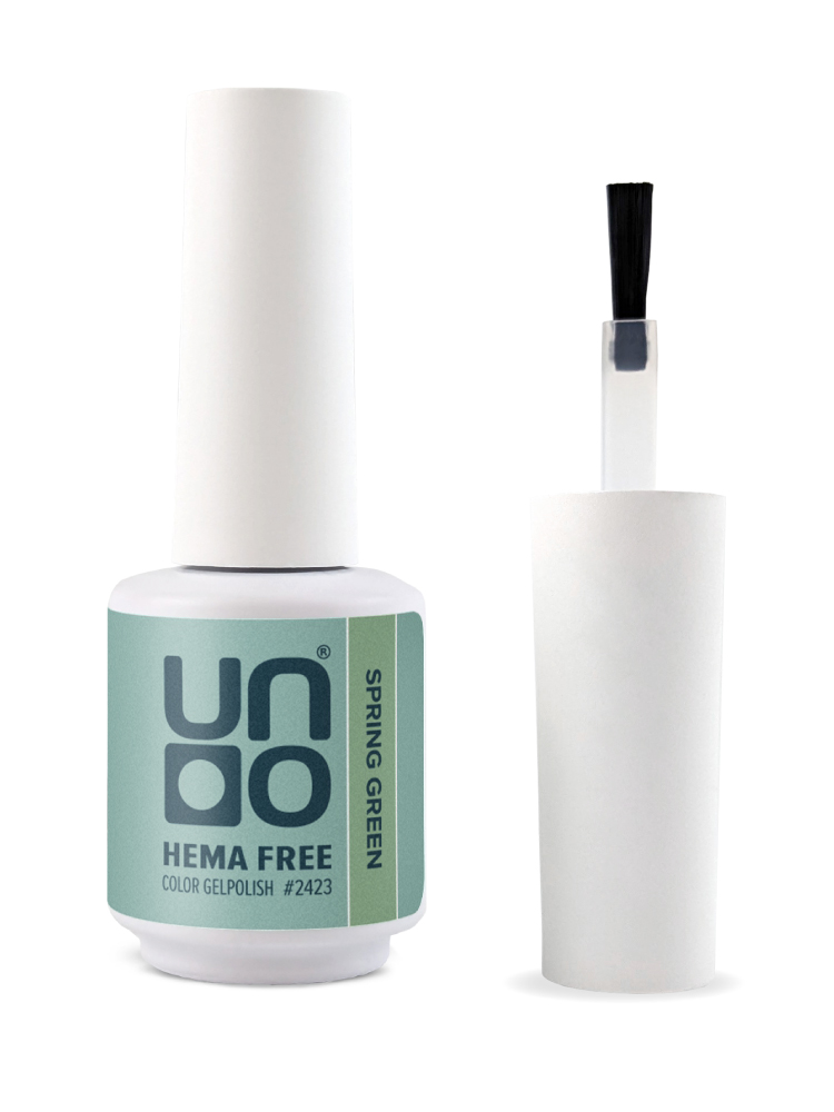 UNO, HEMA FREE, Гель-лак 2423 Весенне-зеленый - Spring Green, 10 г