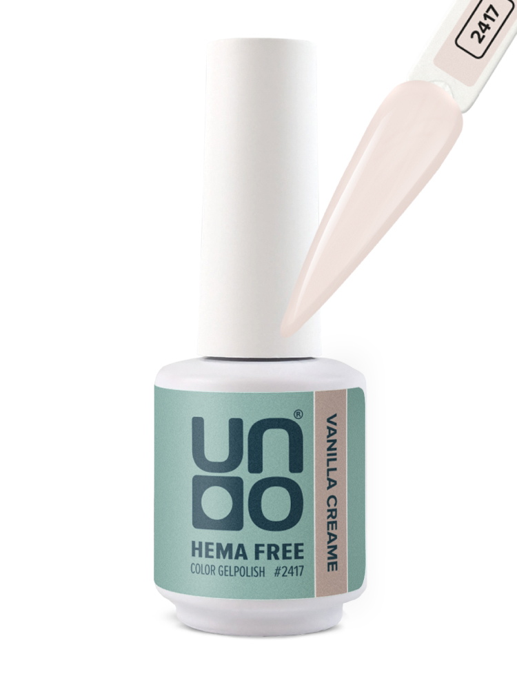 UNO, HEMA FREE, Гель-лак 2417 Ванильный крем - Vanilla Creame, 10 г