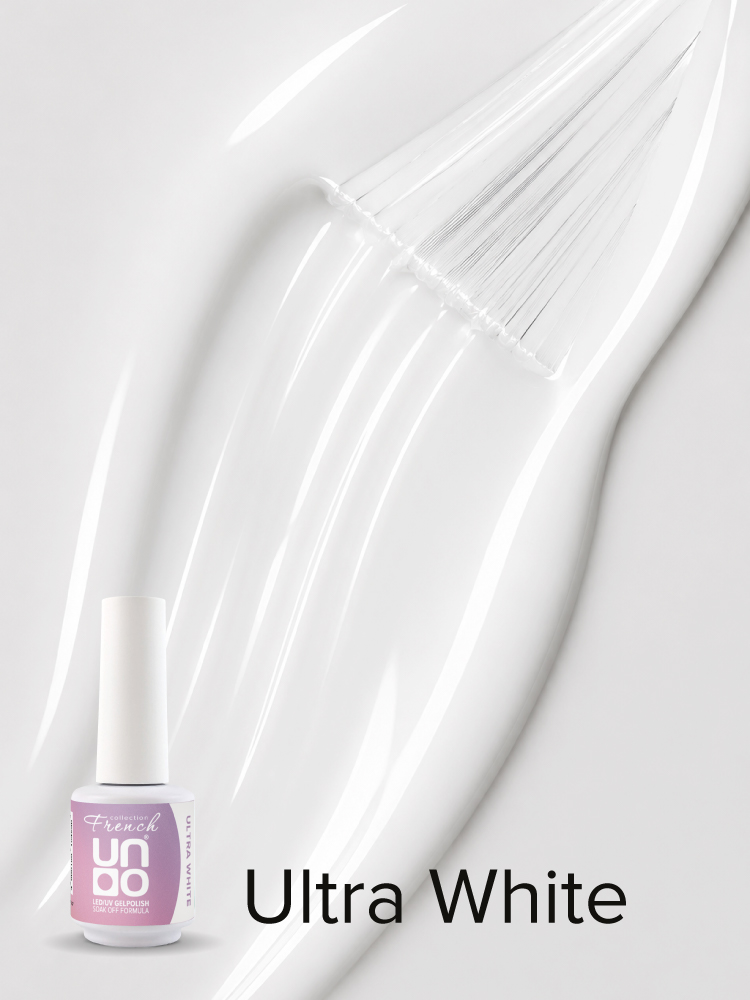 UNO, FRENCH, Гель-лак Ultra White - Ультра белый, 8 г