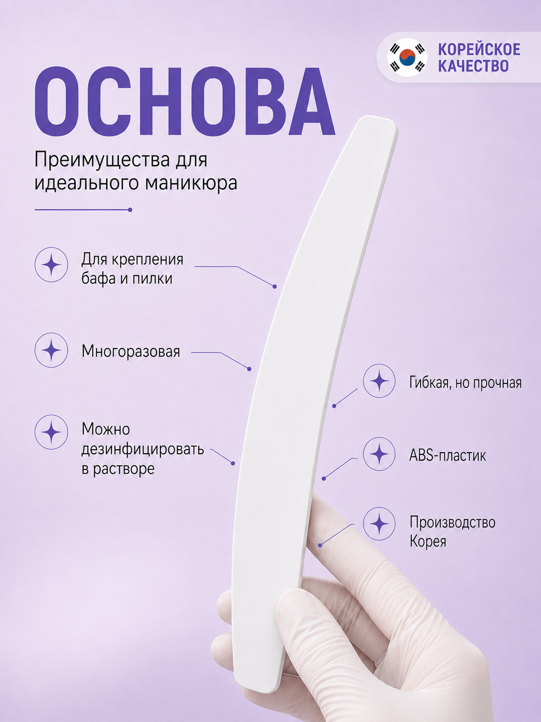 Manita Professional Набор для пилочного маникюра (основа+файлы)