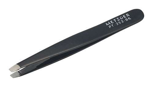 METZGER Пинцет PT-353-BK Скошенный (чёрный)