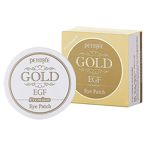 Petitfee Патчи гидрогелевые для глаз с золотом и EGF - Hydro gel eye patch gold & egf eye, 60шт