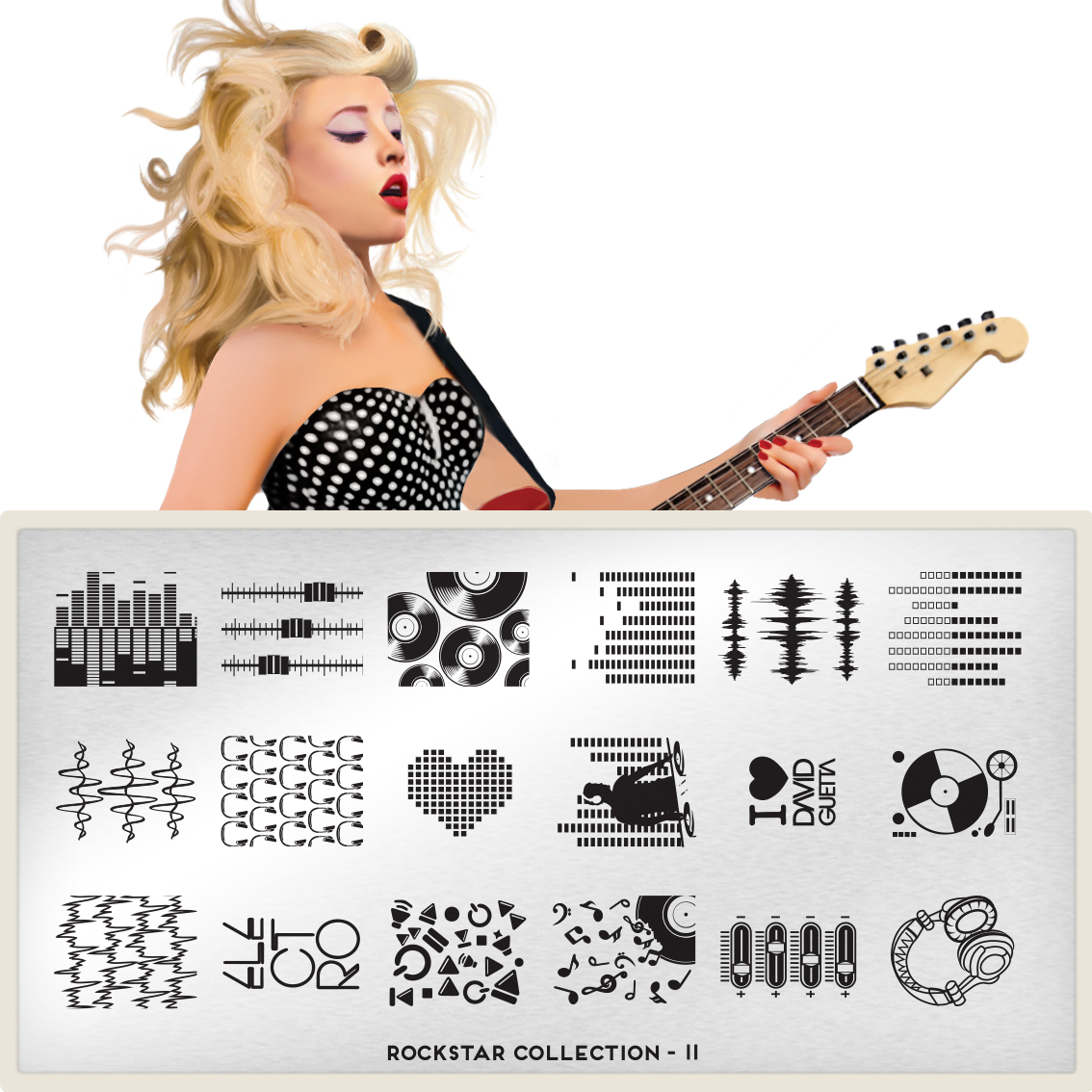 MoYou London Пластина для стемпинга Rockstar №11