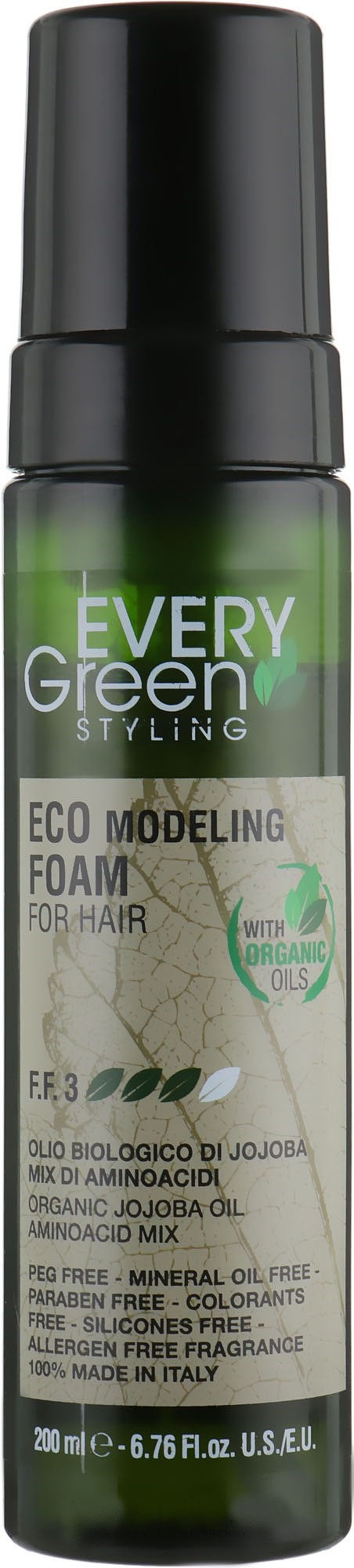 Dikson EVERY GREEN Экологическая моделирующая пена, 200мл. Eco Modeling Froam For Hair