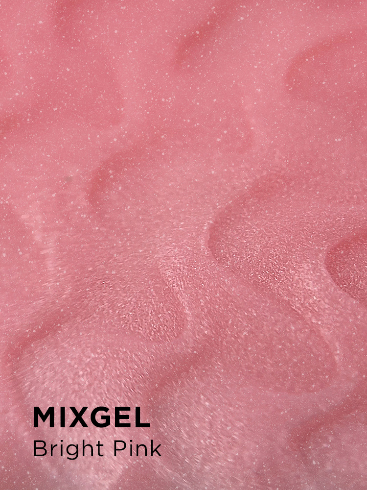 Полиакриловый гель UNO MIXGEL Bright Pink, камуфлирующий, 30гр