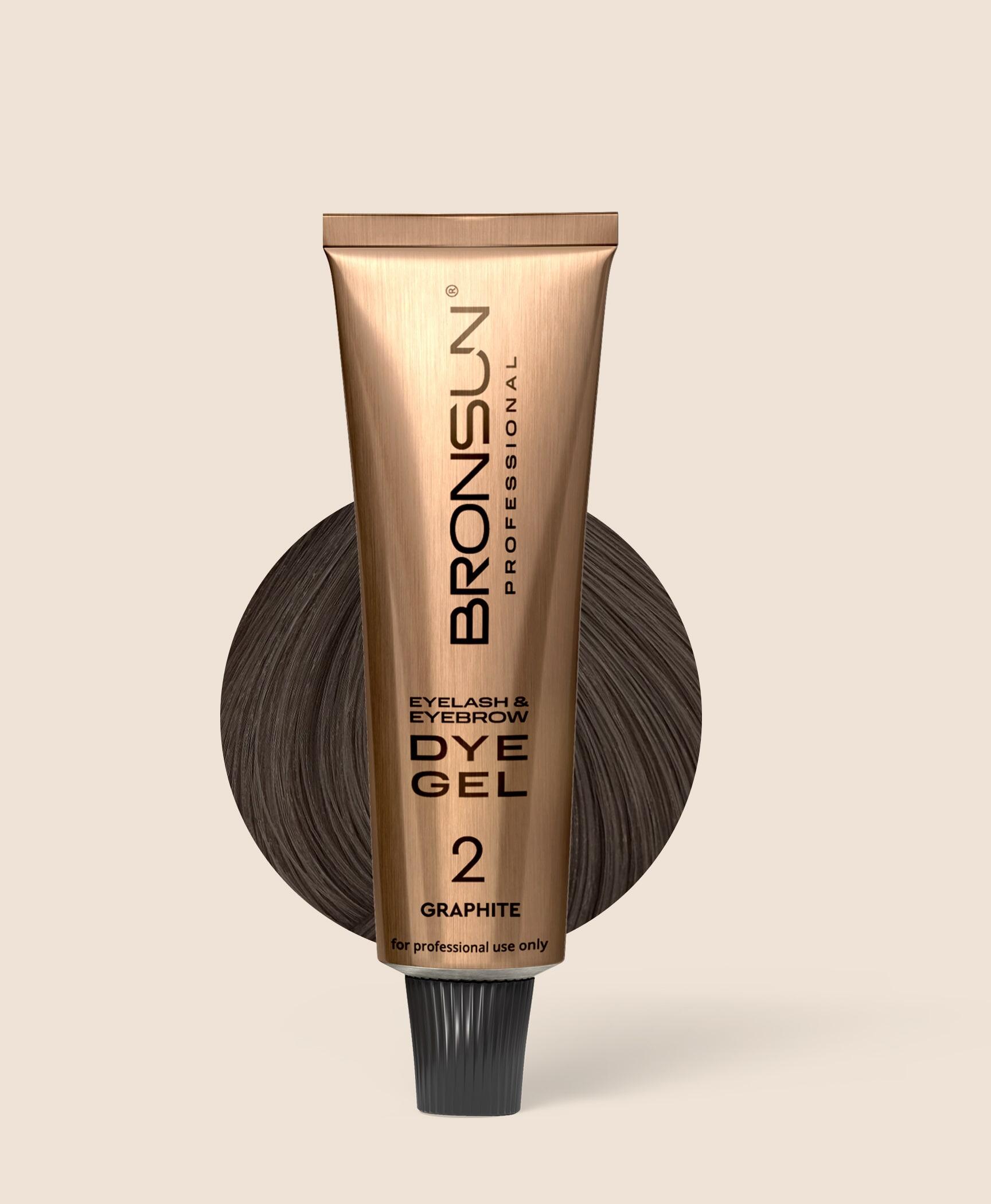 Bronsun Краска для ресниц и бровей Графит №2, 15мл