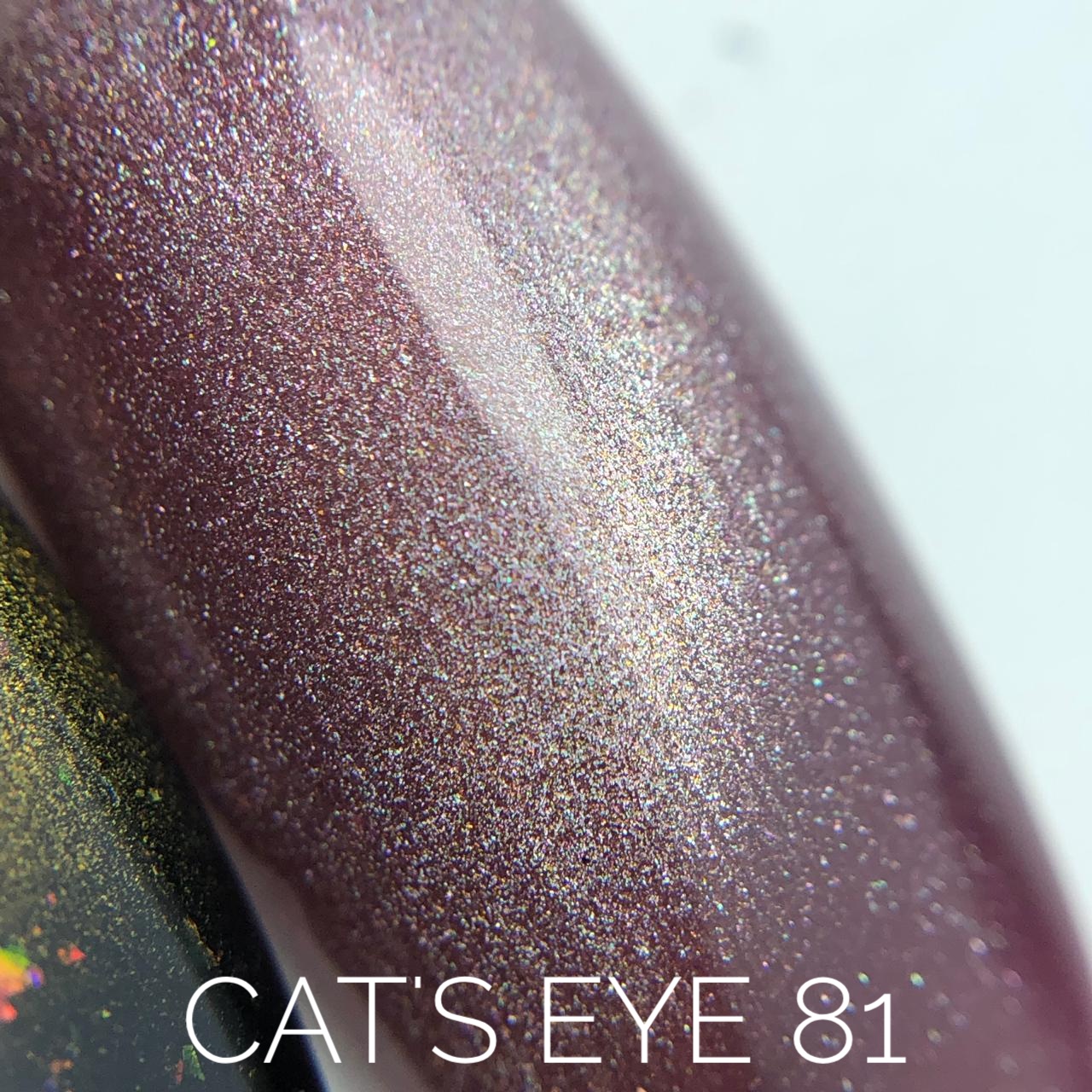 Sova De Luxe Кошачий глаз Cat's Eye 81 гель-лак, 15мл.