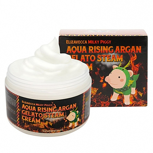 Elizavecca Крем для лица с аргановым маслом - Aqua rising argan gelato steam cream, 100г