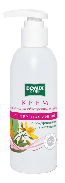 Domix Крем для рук Уход за обветренными руками, 200мл НАНОСЕРЕБРО